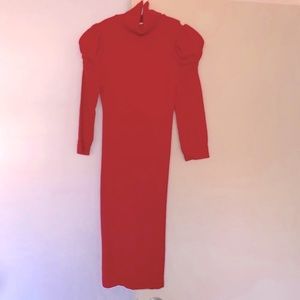 BEBE BODYCON RED DRESS